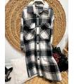 CHAQUETA CUADROS LARGA